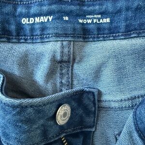 Old Navy Blue High-Rise Flare Jeans